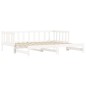 vidaXL Sofá cama nido madera maciza de pino blanco 90x200 cm vidaXL Sofá cama nido madera maciza de pino blanco 90x200 cm