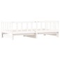 vidaXL Sofá cama nido madera maciza de pino blanco 90x200 cm vidaXL Sofá cama nido madera maciza de pino blanco 90x200 cm