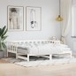 vidaXL Sofá cama nido madera maciza de pino blanco 80x200 cm vidaXL Sofá cama nido madera maciza de pino blanco 80x200 cm