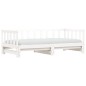 vidaXL Sofá cama nido madera maciza de pino blanco 80x200 cm vidaXL Sofá cama nido madera maciza de pino blanco 80x200 cm