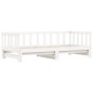 vidaXL Sofá cama nido madera maciza de pino blanco 80x200 cm vidaXL Sofá cama nido madera maciza de pino blanco 80x200 cm