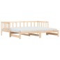 vidaXL Sofá cama nido madera maciza de pino 90x190 cm vidaXL Sofá cama nido madera maciza de pino 90x190 cm