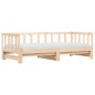 vidaXL Sofá cama nido madera maciza de pino 90x190 cm vidaXL Sofá cama nido madera maciza de pino 90x190 cm