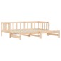 vidaXL Sofá cama nido madera maciza de pino 90x190 cm vidaXL Sofá cama nido madera maciza de pino 90x190 cm