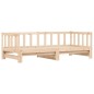 vidaXL Sofá cama nido madera maciza de pino 90x190 cm vidaXL Sofá cama nido madera maciza de pino 90x190 cm