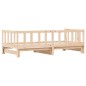 vidaXL Sofá cama nido madera maciza de pino 90x190 cm vidaXL Sofá cama nido madera maciza de pino 90x190 cm