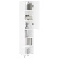 vidaXL Aparador alto madera contrachapada blanco 34,5x34x180 cm vidaXL Aparador alto madera contrachapada blanco 34,5x34x180 cm