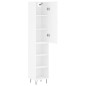 vidaXL Aparador alto madera contrachapada blanco 34,5x34x180 cm vidaXL Aparador alto madera contrachapada blanco 34,5x34x180 cm