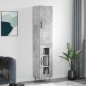 vidaXL Aparador de madera contrachapada gris hormigón 34,5x34x180 cm vidaXL Aparador de madera contrachapada gris hormigón 34,5x34x180 cm