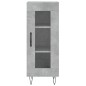 vidaXL Aparador de madera contrachapada gris hormigón 34,5x34x180 cm vidaXL Aparador de madera contrachapada gris hormigón 34,5x34x180 cm