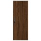 vidaXL Aparador alto madera contrachapada roble marrón 34,5x34x180 cm