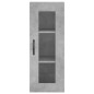 vidaXL Aparador de madera contrachapada gris hormigón 34,5x34x180 cm vidaXL Aparador de madera contrachapada gris hormigón 34,5x34x180 cm