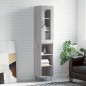 vidaXL Aparador alto madera contrachapada gris Sonoma 34,5x34x180 cm vidaXL Aparador alto madera contrachapada gris Sonoma 34,5x34x180 cm