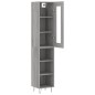 vidaXL Aparador alto madera contrachapada gris Sonoma 34,5x34x180 cm vidaXL Aparador alto madera contrachapada gris Sonoma 34,5x34x180 cm