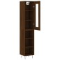 vidaXL Aparador alto madera contrachapada roble marrón 34,5x34x180 cm vidaXL Aparador alto madera contrachapada roble marrón 34,5x34x180 cm