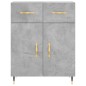 vidaXL Aparador alto madera contrachapada gris hormigón 69,5x34x180 cm vidaXL Aparador alto madera contrachapada gris hormigón 69,5x34x180 cm