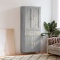 vidaXL Aparador alto madera contrachapada gris sonoma 69,5x34x180 cm vidaXL Aparador alto madera contrachapada gris sonoma 69,5x34x180 cm