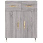 vidaXL Aparador alto madera contrachapada gris sonoma 69,5x34x180 cm vidaXL Aparador alto madera contrachapada gris sonoma 69,5x34x180 cm