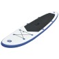 vidaXL Set de tabla inflable de paddle surf SUP azul y blanco vidaXL Set de tabla inflable de paddle surf SUP azul y blanco