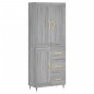 vidaXL Aparador alto madera contrachapada gris sonoma 69,5x34x180 cm vidaXL Aparador alto madera contrachapada gris sonoma 69,5x34x180 cm