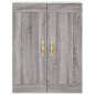 vidaXL Aparador alto madera contrachapada gris sonoma 69,5x34x180 cm vidaXL Aparador alto madera contrachapada gris sonoma 69,5x34x180 cm