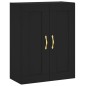 vidaXL Aparador alto madera contrachapada negro 69,5x34x180 cm vidaXL Aparador alto madera contrachapada negro 69,5x34x180 cm