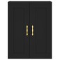 vidaXL Aparador alto madera contrachapada negro 69,5x34x180 cm vidaXL Aparador alto madera contrachapada negro 69,5x34x180 cm