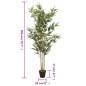vidaXL Árbol de bambú artificial con 1380 hojas verde 200 cm vidaXL Árbol de bambú artificial con 1380 hojas verde 200 cm