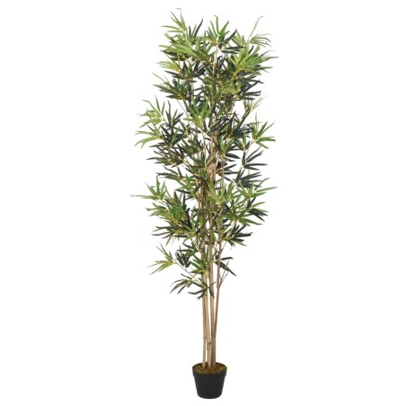 vidaXL Árbol de bambú artificial con 828 hojas verde 150 cm