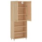 vidaXL Aparador alto madera contrachapada color roble 69,5x34x180 cm vidaXL Aparador alto madera contrachapada color roble 69,5x34x180 cm