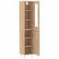 vidaXL Aparador de madera contrachapada roble Sonoma 34,5x34x180 cm vidaXL Aparador de madera contrachapada roble Sonoma 34,5x34x180 cm