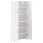 vidaXL Aparador alto madera contrachapada blanco brillo 69,5x34x180 cm vidaXL Aparador alto madera contrachapada blanco brillo 69,5x34x180 cm