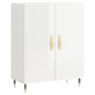 vidaXL Aparador alto madera contrachapada blanco brillo 69,5x34x180 cm vidaXL Aparador alto madera contrachapada blanco brillo 69,5x34x180 cm