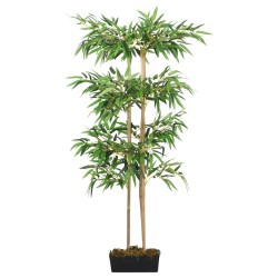 vidaXL Árbol de bambú artificial con 1216 hojas verde 180 cm