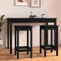 vidaXL Taburetes altos 2 uds madera maciza de pino negro 40x40x78 cm vidaXL Taburetes altos 2 uds madera maciza de pino negro 40x40x78 cm