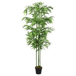 vidaXL Árbol de bambú artificial con 864 hojas verde 180 cm
