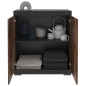 FMD Cómoda con 2 puertas gris y estilo antiguo 80x34,9x89,9 cm FMD Cómoda con 2 puertas gris y estilo antiguo 80x34,9x89,9 cm