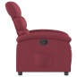 vidaXL Sillón reclinable de tela rojo tinto vidaXL Sillón reclinable de tela rojo tinto