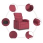 vidaXL Sillón reclinable de tela rojo tinto vidaXL Sillón reclinable de tela rojo tinto