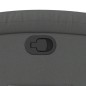 vidaXL Sillón reclinable de tela gris oscuro