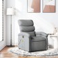 vidaXL Sillón reclinable de masaje de tela gris claro vidaXL Sillón reclinable de masaje de tela gris claro