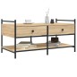vidaXL Mesa de centro madera de ingeniería roble Sonoma 99x50x50 cm vidaXL Mesa de centro madera de ingeniería roble Sonoma 99x50x50 cm