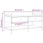 vidaXL Mesa de centro madera de ingeniería roble Sonoma 99x50x50 cm vidaXL Mesa de centro madera de ingeniería roble Sonoma 99x50x50 cm