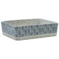 vidaXL Lavabo de encimera rectangular cerámica gris azul 46x35,5x13 cm vidaXL Lavabo de encimera rectangular cerámica gris azul 46x35,5x13 cm