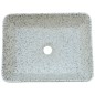 vidaXL Lavabo de encimera rectangular cerámica gris azul 46x35,5x13 cm vidaXL Lavabo de encimera rectangular cerámica gris azul 46x35,5x13 cm