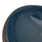 vidaXL Lavabo sobre encimera ovalado cerámica marrón y azul 59x40x15cm vidaXL Lavabo sobre encimera ovalado cerámica marrón y azul 59x40x15cm