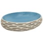 vidaXL Lavabo sobre encimera ovalado cerámica multicolor 59x40x15 cm vidaXL Lavabo sobre encimera ovalado cerámica multicolor 59x40x15 cm