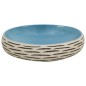 vidaXL Lavabo sobre encimera ovalado cerámica multicolor 59x40x15 cm vidaXL Lavabo sobre encimera ovalado cerámica multicolor 59x40x15 cm