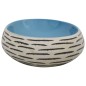 vidaXL Lavabo sobre encimera ovalado cerámica multicolor 59x40x15 cm vidaXL Lavabo sobre encimera ovalado cerámica multicolor 59x40x15 cm