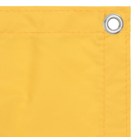 vidaXL Toldo para balcón tela oxford amarillo 120x300 cm
